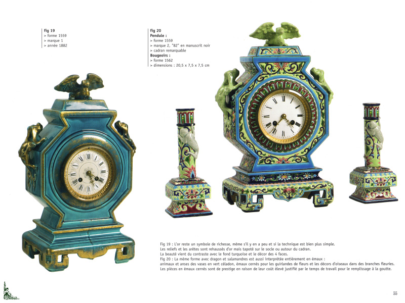 LONGWY Longwy Faience and Enamels Clocks French book 